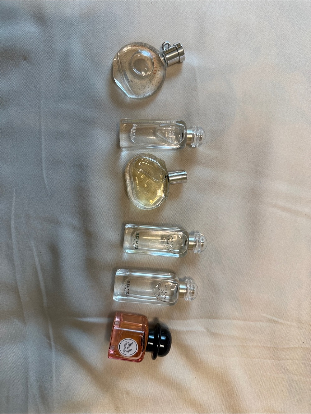 Hermes Women's Fragrance Miniature Set - Clear and Amber Bottles